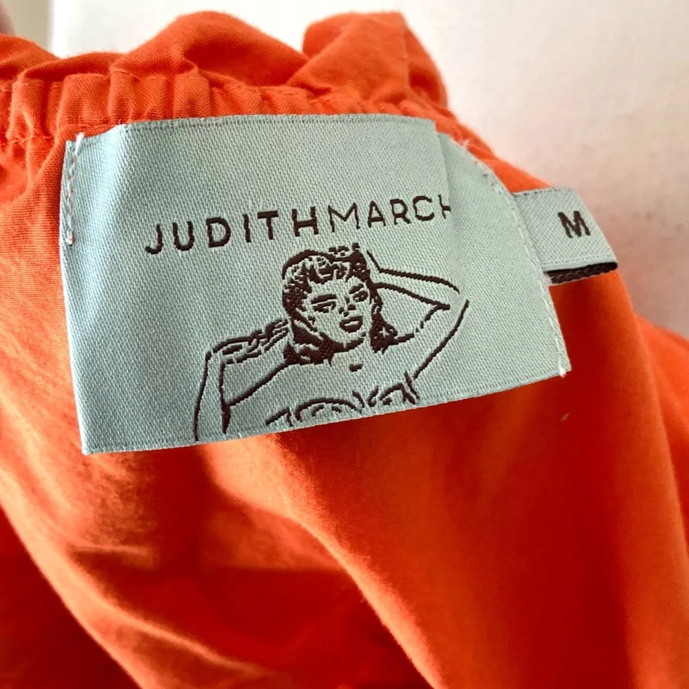 Judith March Orange Embroidered Dress Size M